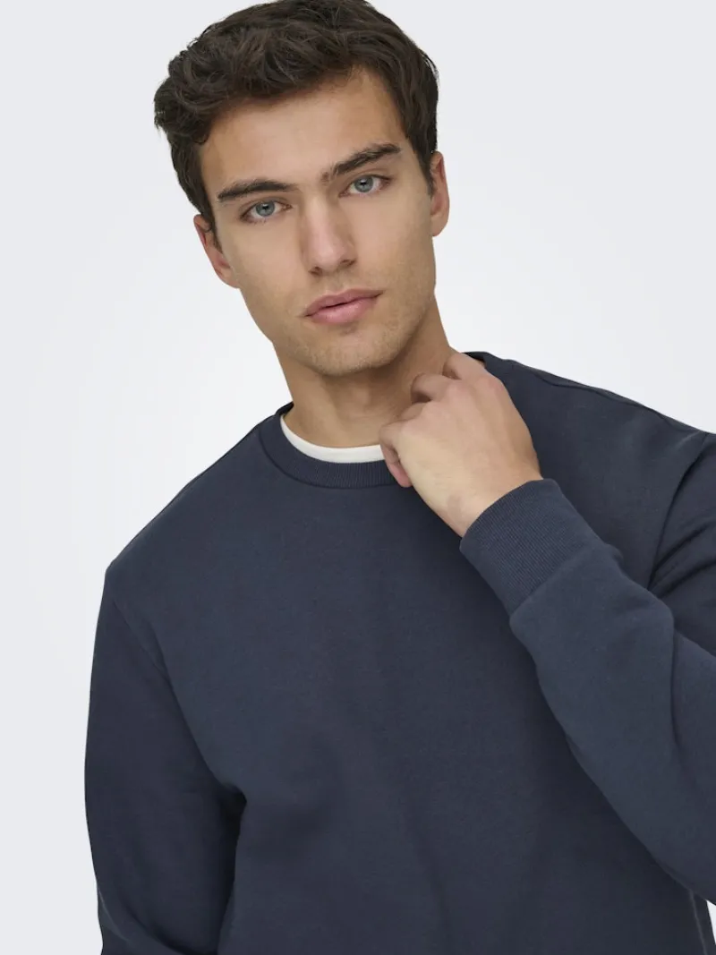 Only & Sons Pullover & Sweatshirts*ONSCERES CREW NECK NOOS Blue Nights