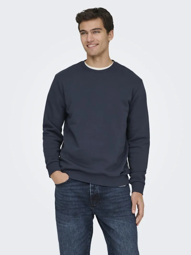 Only & Sons Pullover & Sweatshirts*ONSCERES CREW NECK NOOS Blue Nights