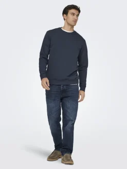 Only & Sons Pullover & Sweatshirts*ONSCERES CREW NECK NOOS Blue Nights