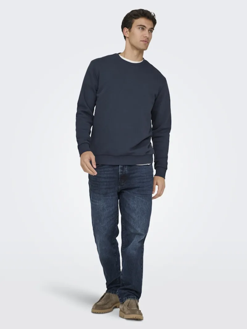 Only & Sons Pullover & Sweatshirts*ONSCERES CREW NECK NOOS Blue Nights