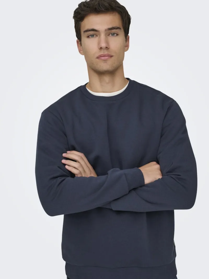 Only & Sons Pullover & Sweatshirts*ONSCERES CREW NECK NOOS Blue Nights