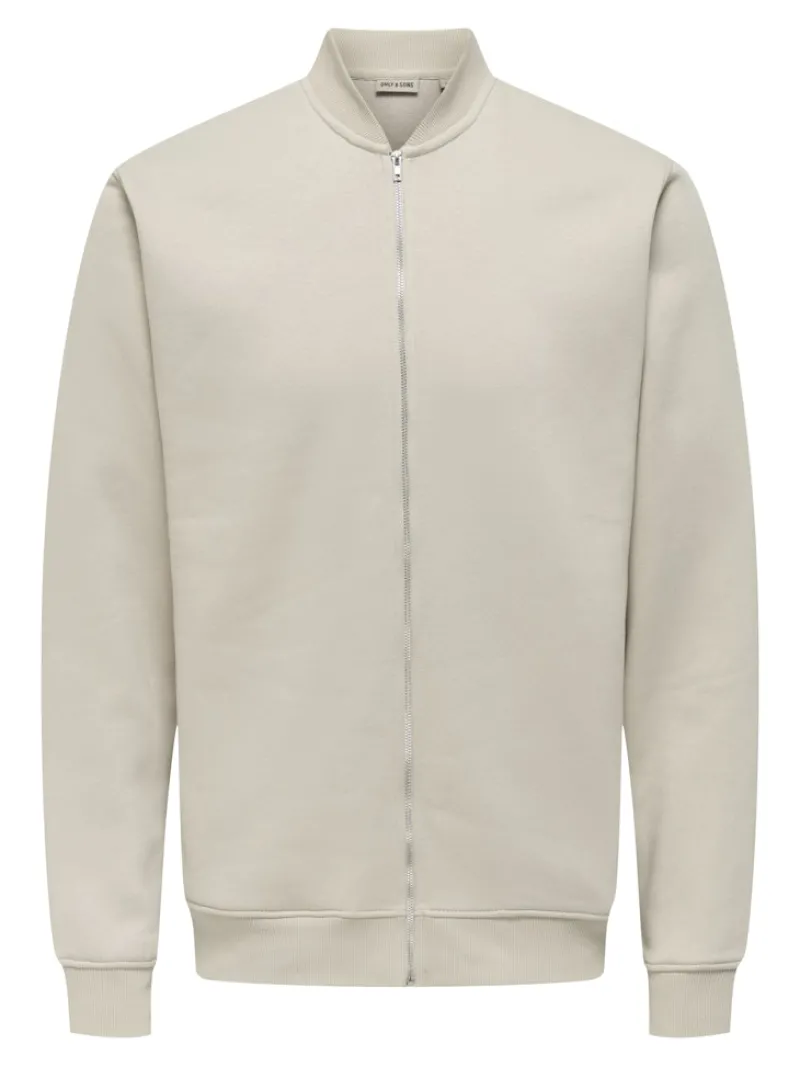 Only & Sons Pullover & Sweatshirts*ONSCERES REG ZIP BOMBER JCK NOOS Silver Lining