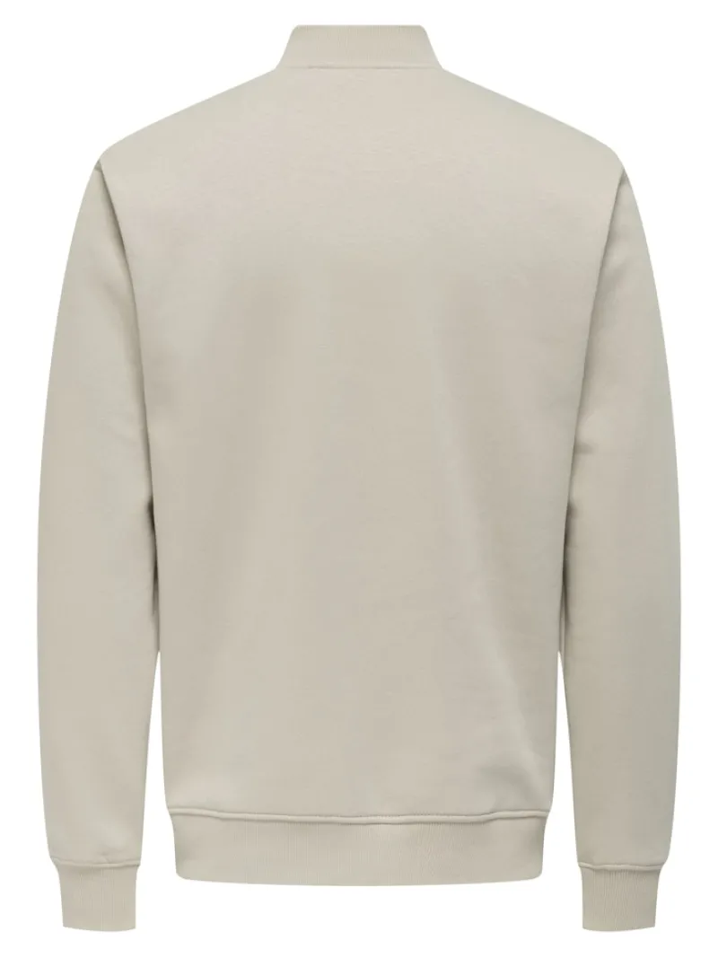 Only & Sons Pullover & Sweatshirts*ONSCERES REG ZIP BOMBER JCK NOOS Silver Lining