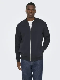 Only & Sons Pullover & Sweatshirts*ONSCERES REG ZIP BOMBER JCK NOOS Black