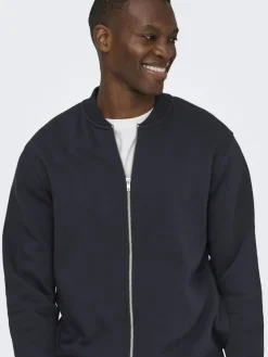 Only & Sons Pullover & Sweatshirts*ONSCERES REG ZIP BOMBER JCK NOOS Black