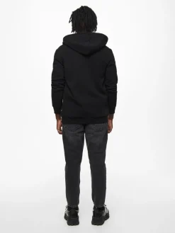 Only & Sons Pullover & Sweatshirts*ONSCERES ZIP THR. HOODIE SWEAT NOOS Black