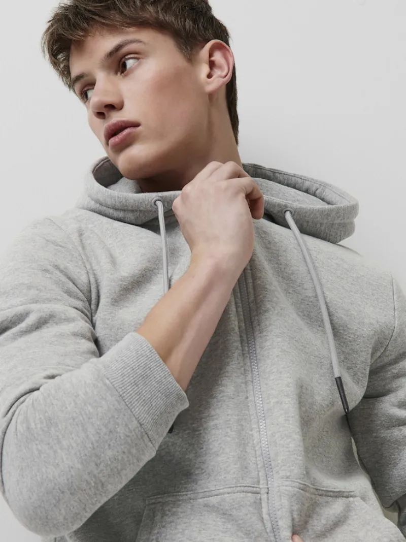 Only & Sons Pullover & Sweatshirts*ONSCERES ZIP THR. HOODIE SWEAT NOOS Light Grey Melange