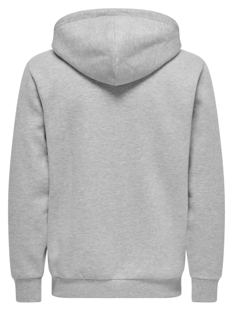 Only & Sons Pullover & Sweatshirts*ONSCERES ZIP THR. HOODIE SWEAT NOOS Light Grey Melange