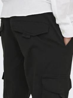 Only & Sons Hosen|Big Boys*ONSDEAN LIFE TAP CARGO 0032 PANT NOOS Black