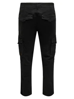 Only & Sons Hosen|Big Boys*ONSDEAN LIFE TAP CARGO 0032 PANT NOOS Black