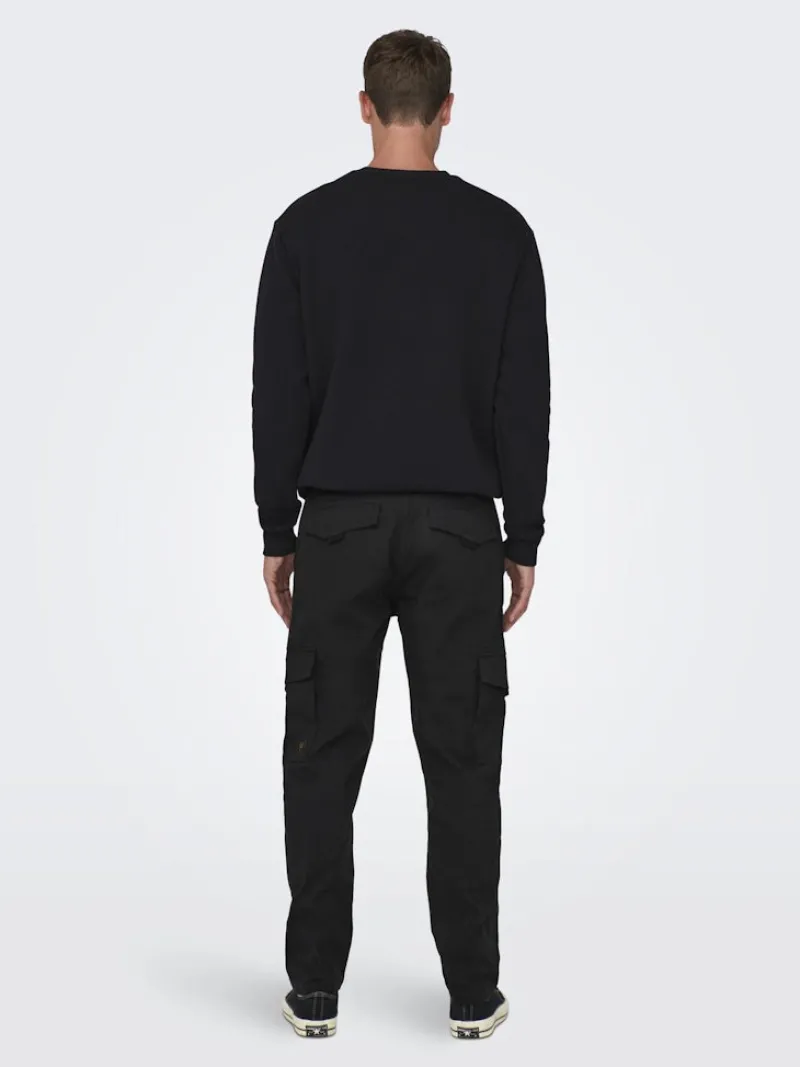 Only & Sons Hosen|Big Boys*ONSDEAN LIFE TAP CARGO 0032 PANT NOOS Black