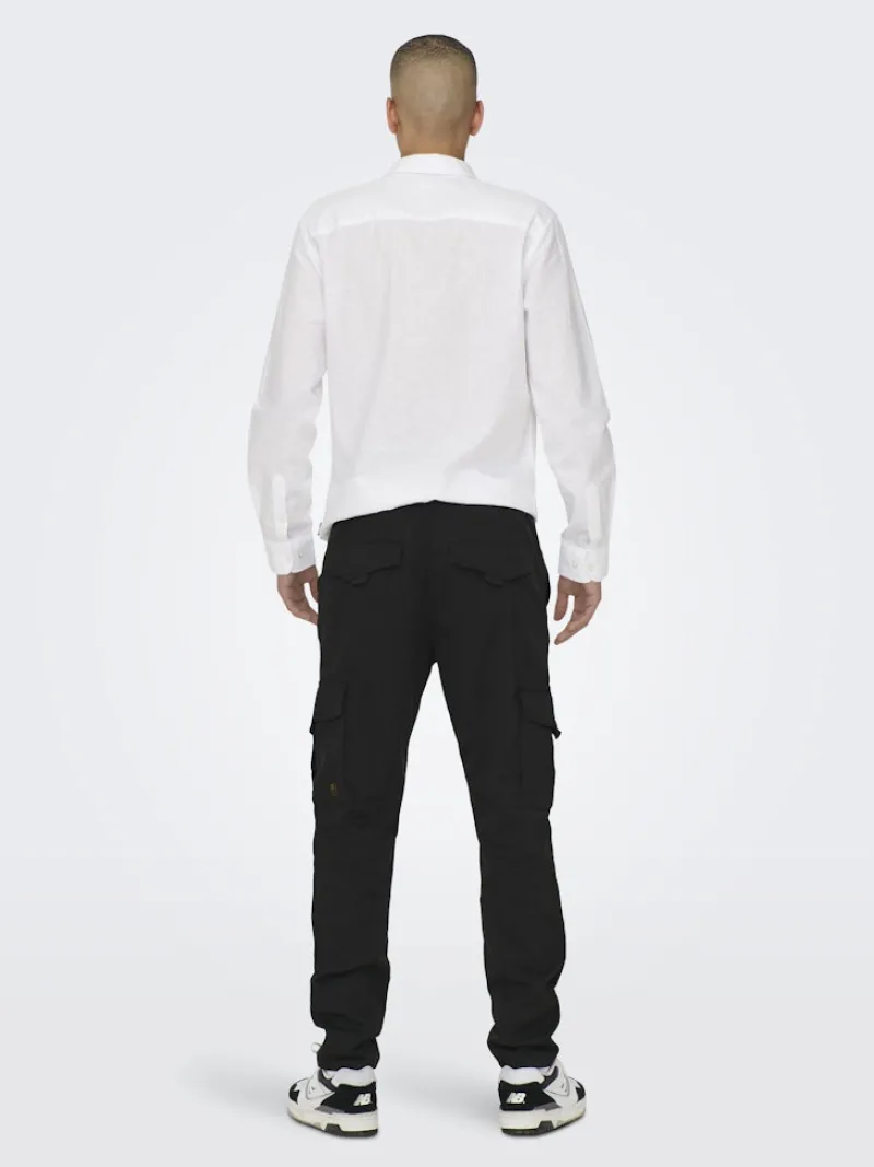 Only & Sons Hosen|Big Boys*ONSDEAN LIFE TAP CARGO 0032 PANT NOOS Black
