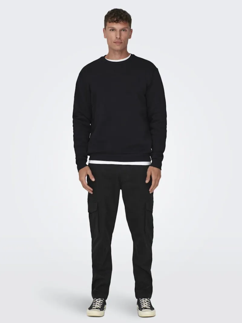 Only & Sons Hosen|Big Boys*ONSDEAN LIFE TAP CARGO 0032 PANT NOOS Black