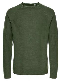 Only & Sons Pullover & Sweatshirts*ONSDEXTOR 12 WASH RAGLAN KNIT Olive Night