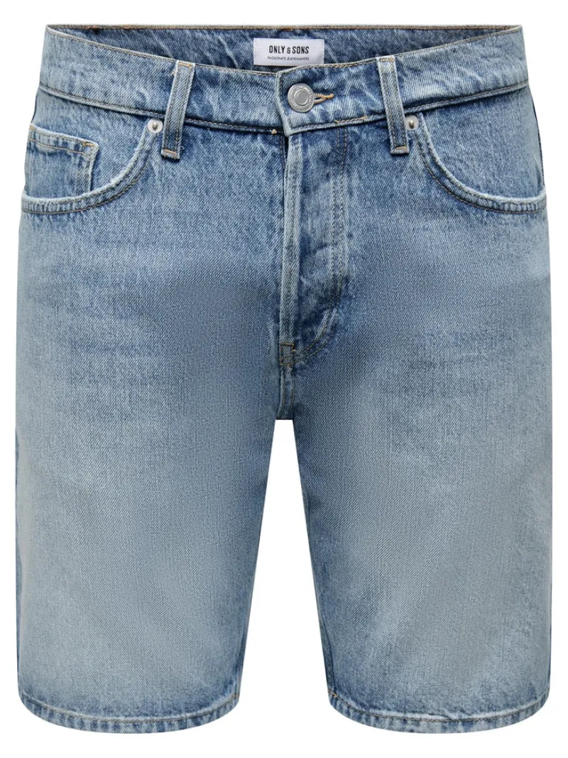 Only & Sons Shorts*ONSEDGE LBD 6092 DOT DNM SHORTS Light Blue Denim