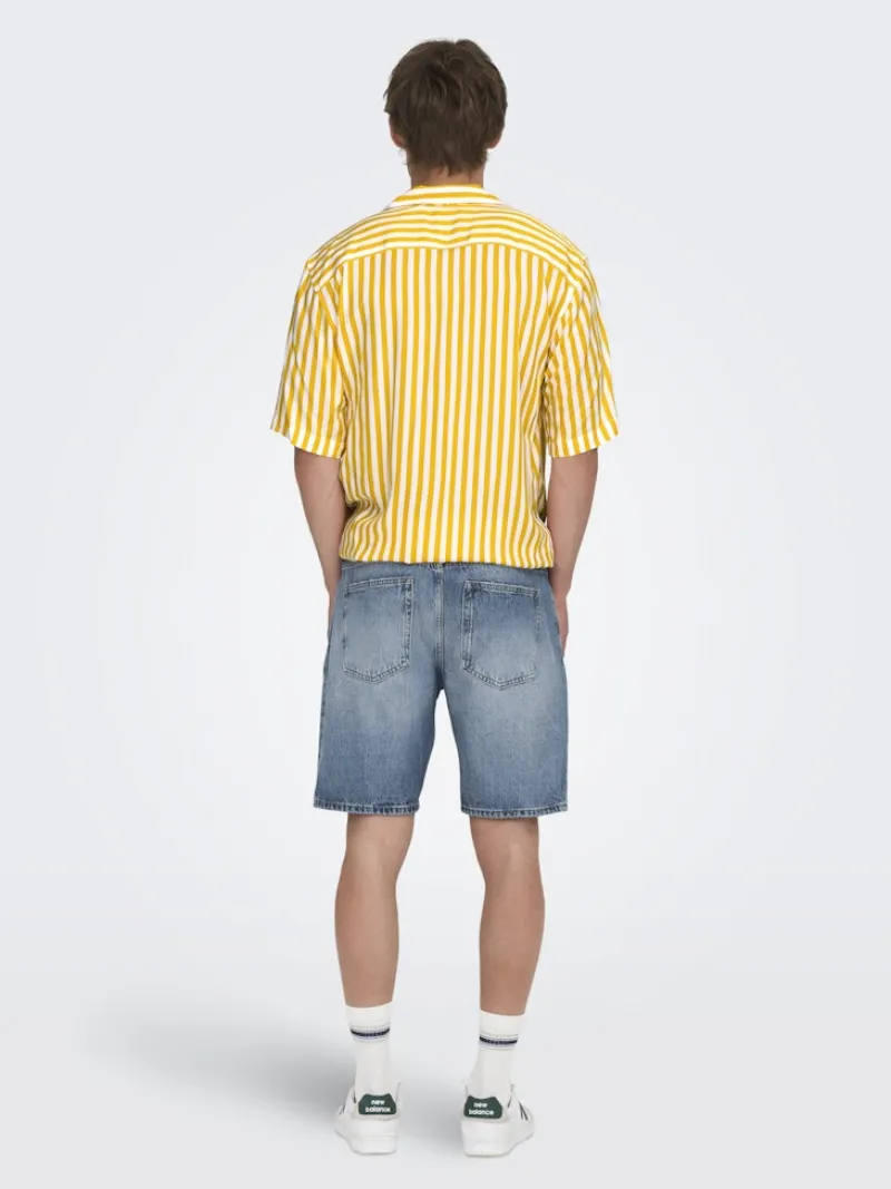 Only & Sons Shorts*ONSEDGE LBD 6092 DOT DNM SHORTS Light Blue Denim