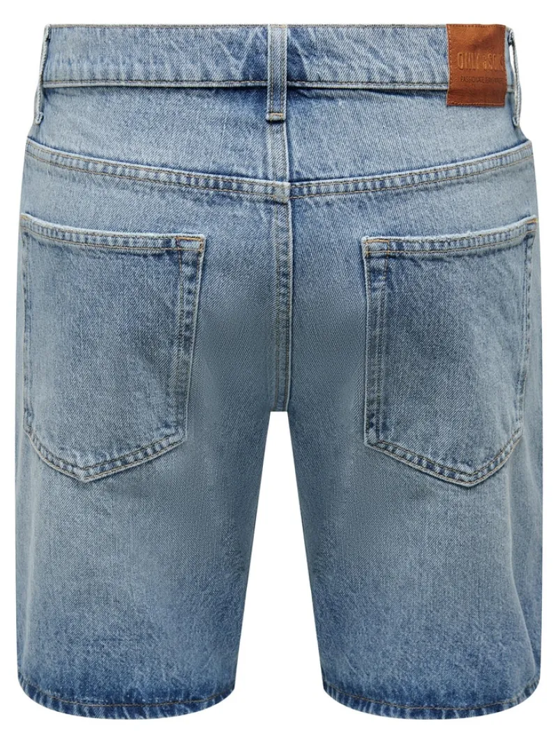 Only & Sons Shorts*ONSEDGE LBD 6092 DOT DNM SHORTS Light Blue Denim