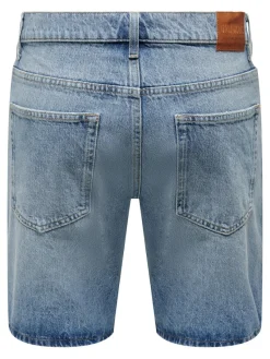 Only & Sons Shorts*ONSEDGE LBD 6092 DOT DNM SHORTS Light Blue Denim
