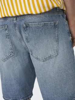 Only & Sons Shorts*ONSEDGE LBD 6092 DOT DNM SHORTS Light Blue Denim