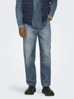 Only & Sons Jeans*ONSEDGE STR MB GREEN 2341 TAI DNM NOOS Medium Blue Denim