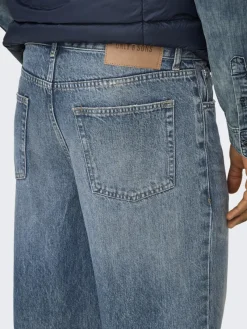 Only & Sons Jeans*ONSEDGE STR MB GREEN 2341 TAI DNM NOOS Medium Blue Denim