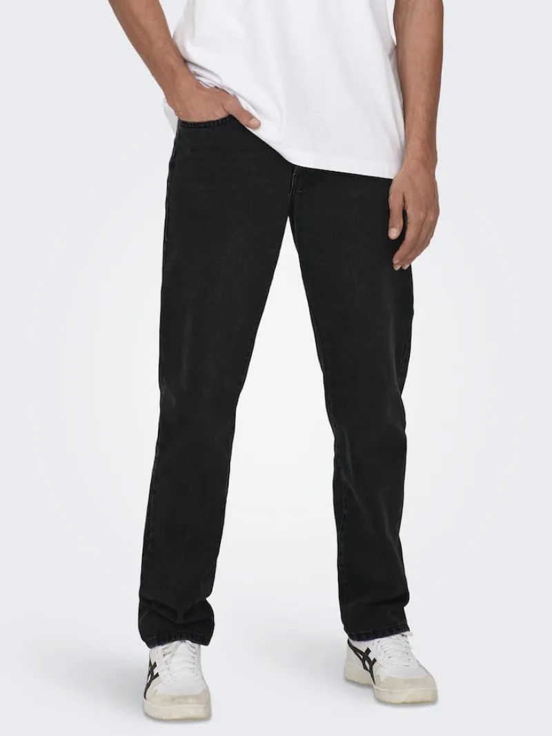 Only & Sons Jeans|Big Boys*ONSEDGE STRAIGHT BLACK 6985 TAI DNM NOOS Black Denim