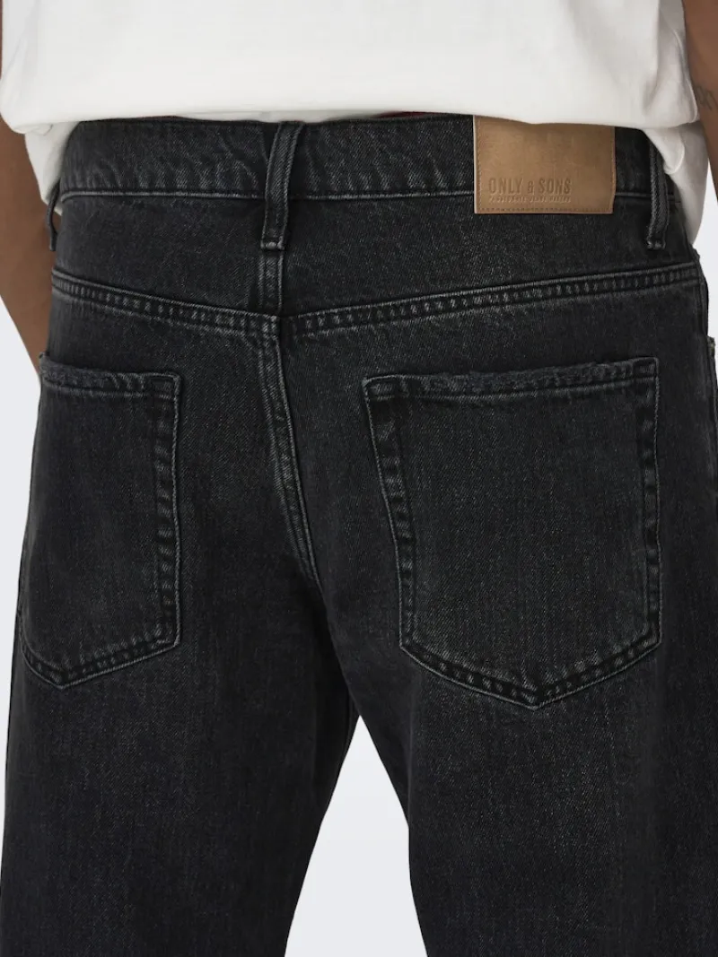 Only & Sons Jeans|Big Boys*ONSEDGE STRAIGHT BLACK 6985 TAI DNM NOOS Black Denim