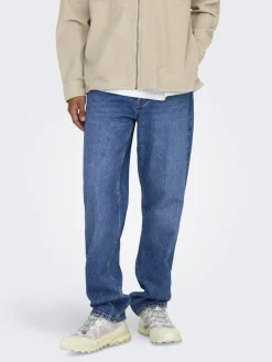 Only & Sons Jeans|Big Boys*ONSEDGE STRAIGHT BROMO 0017 DOT DNM NOOS Special Bright Blue Denim