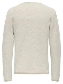Only & Sons Pullover & Sweatshirts*ONSERIC REG 12 STRUC CREW KNIT NOOS silver lining2