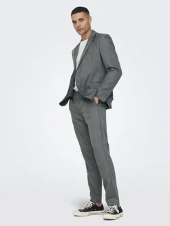 Only & Sons Sakkos|Jacken*ONSEVE SLIM 2BTN 0052 BLAZER Medium Grey Melange