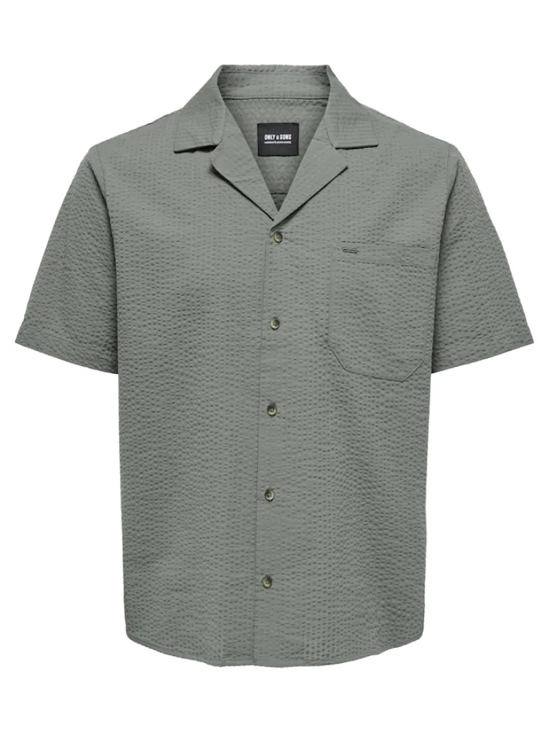 Only & Sons Hemden*ONSEYE RESORT SEERS 0009 SHIRT NOOS Castor Gray
