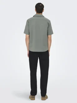 Only & Sons Hemden*ONSEYE RESORT SEERS 0009 SHIRT NOOS Castor Gray