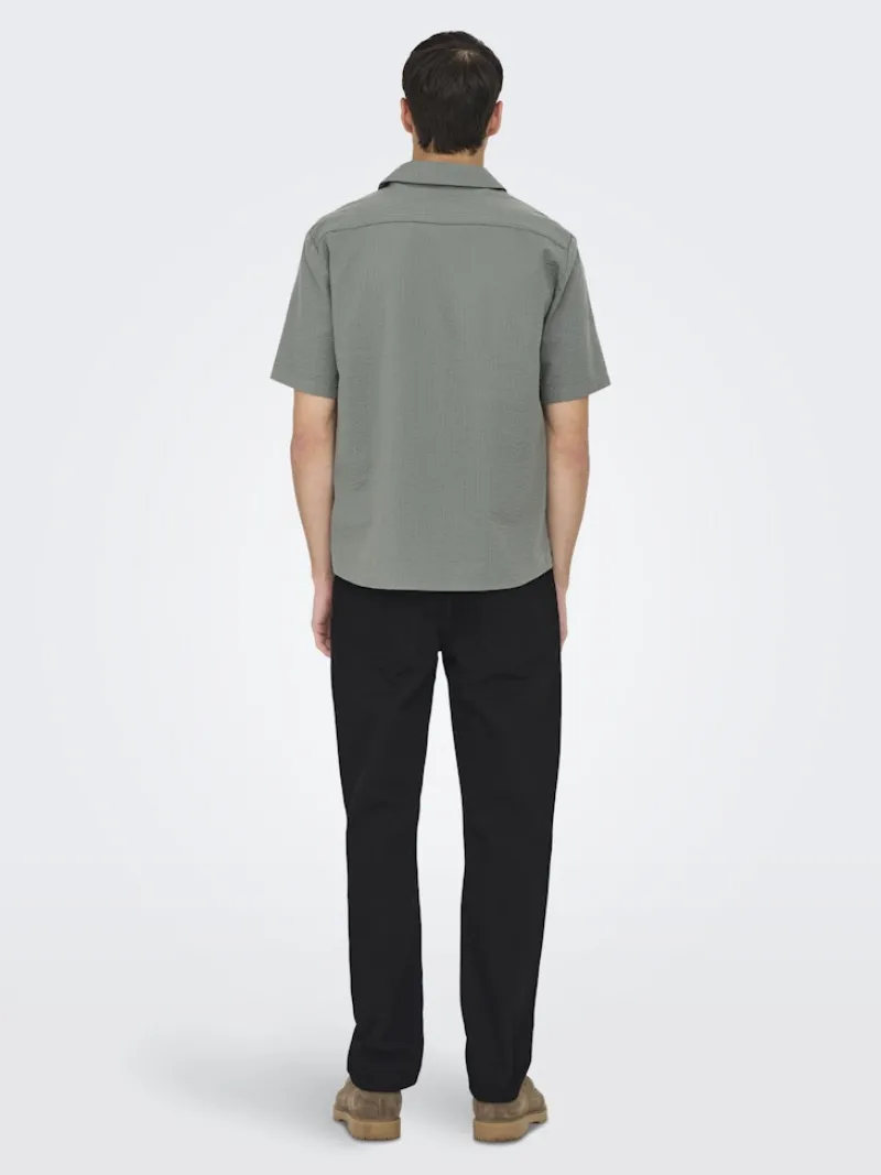 Only & Sons Hemden*ONSEYE RESORT SEERS 0009 SHIRT NOOS Castor Gray