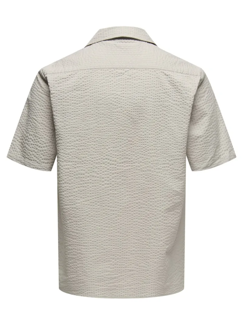 Only & Sons Hemden*ONSEYE RESORT SEERS 0009 SHIRT NOOS Silver Lining