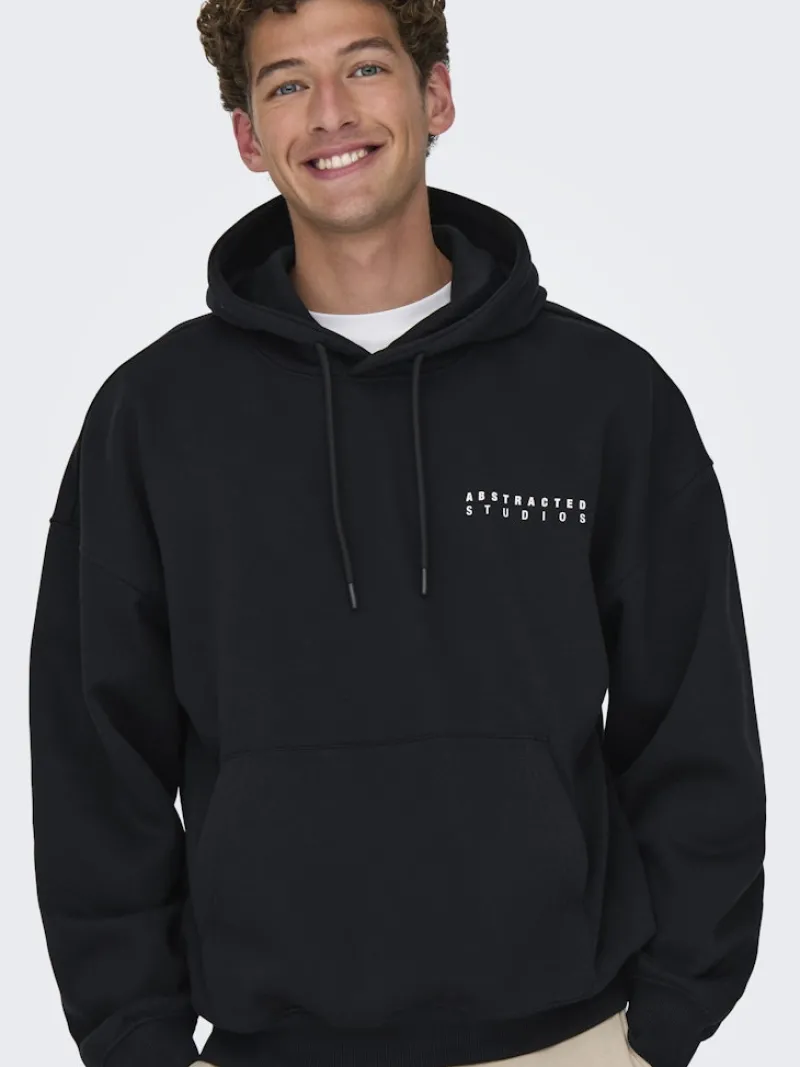 Only & Sons Pullover & Sweatshirts*ONSGALLERY VTG HOODIE Black