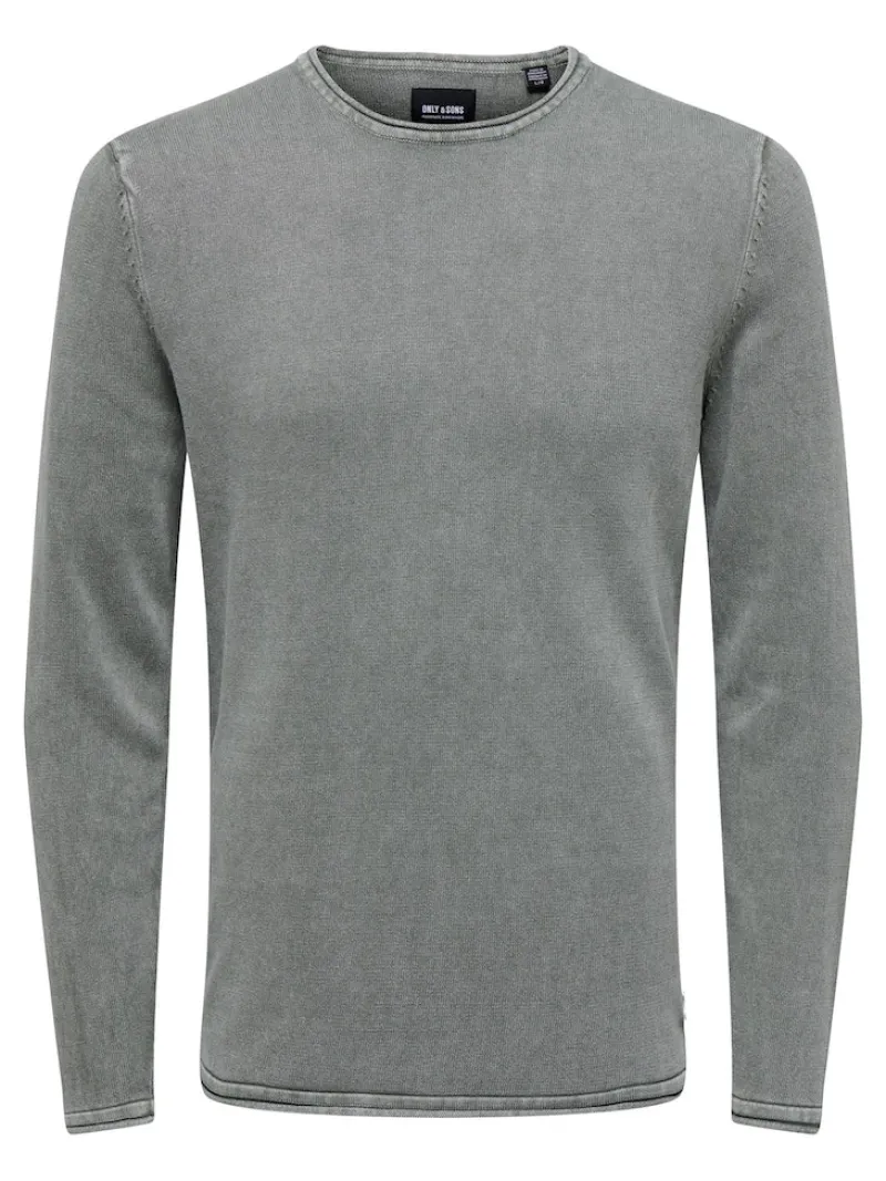 Only & Sons Pullover & Sweatshirts*ONSGARSON 12 WASH CREW KNIT Castor Gray