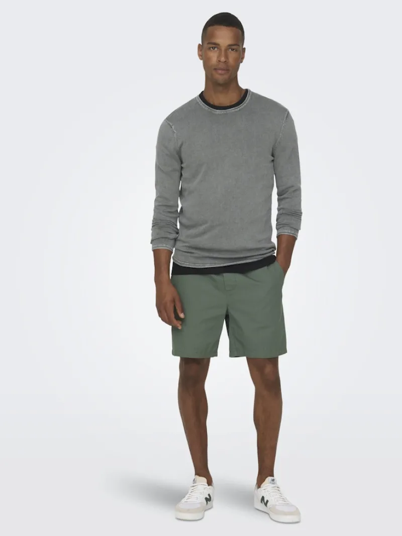 Only & Sons Pullover & Sweatshirts*ONSGARSON 12 WASH CREW KNIT Castor Gray