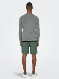 Only & Sons Pullover & Sweatshirts*ONSGARSON 12 WASH CREW KNIT Castor Gray