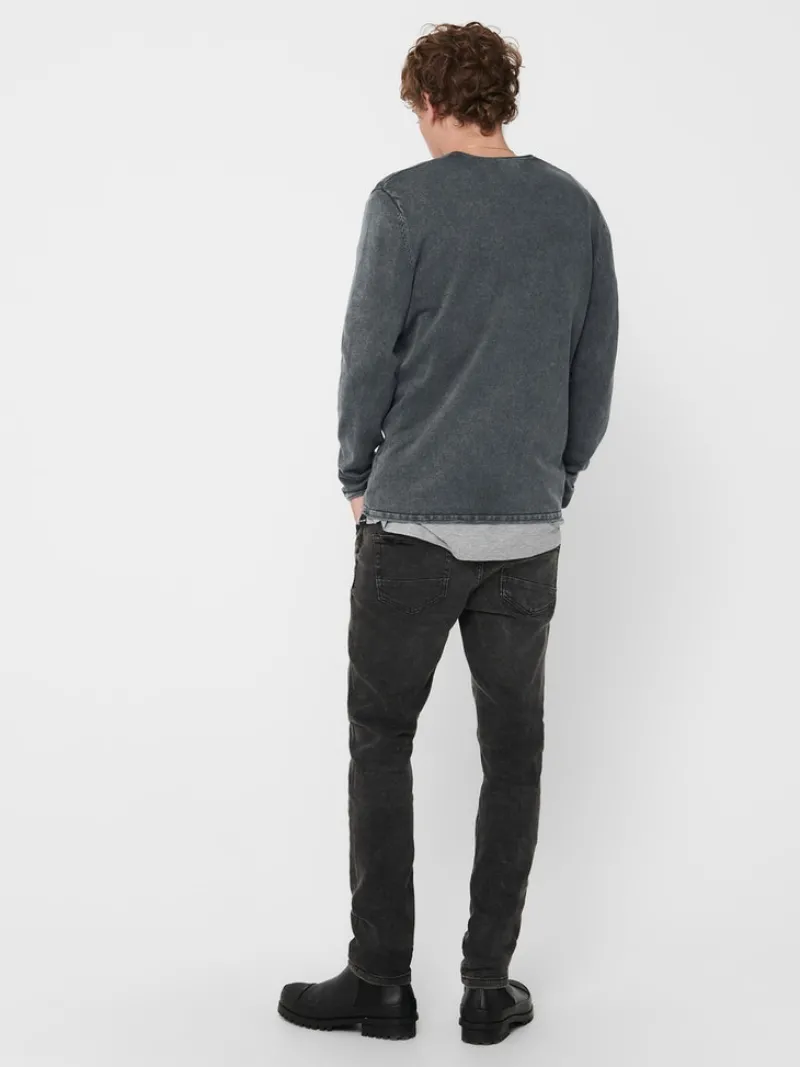 Only & Sons Pullover & Sweatshirts*ONSGARSON 12 WASH CREW KNIT ombre blue