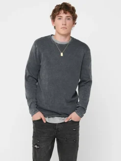 Only & Sons Pullover & Sweatshirts*ONSGARSON 12 WASH CREW KNIT ombre blue
