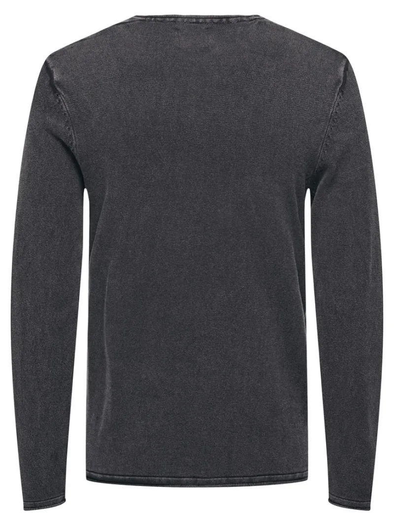 Only & Sons Pullover & Sweatshirts*ONSGARSON 12 WASH CREW KNIT Black