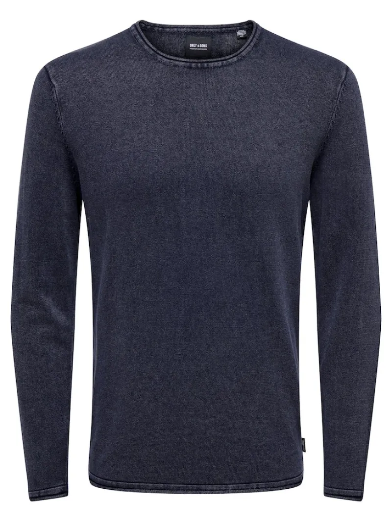 Only & Sons Pullover & Sweatshirts*ONSGARSON 12 WASH CREW KNIT Dress Blues