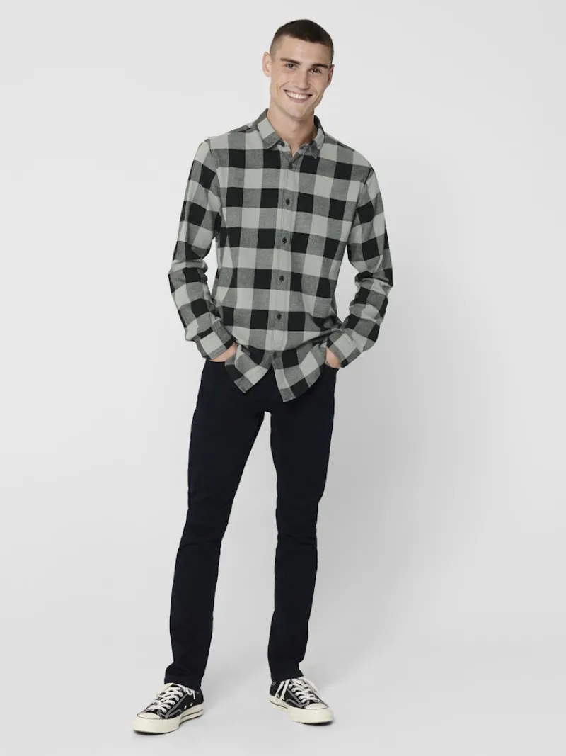 Only & Sons Hemden*ONSGUDMUND LS CHECKED SHIRT NOOS Griffin