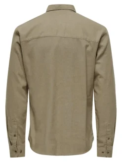 Only & Sons Hemden*ONSGUDMUND SLIM 1-PKT SOLID SHIRT NOOS chinchilla