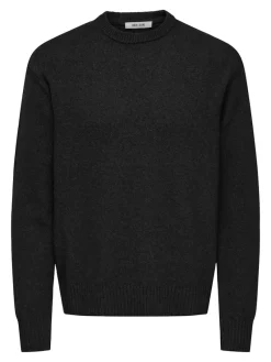 Only & Sons Pullover & Sweatshirts*ONSJAMES RLX CREW KNIT NOOS Black