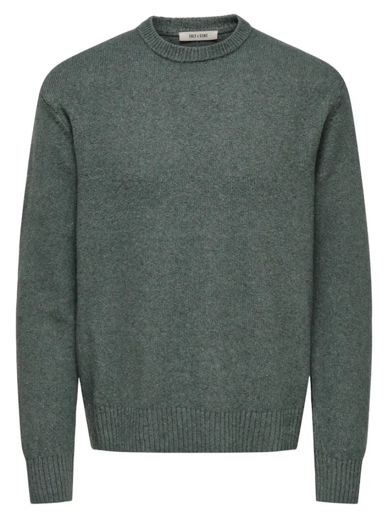 Only & Sons Pullover & Sweatshirts*ONSJAMES RLX CREW KNIT NOOS Castor Gray