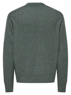 Only & Sons Pullover & Sweatshirts*ONSJAMES RLX CREW KNIT NOOS Castor Gray