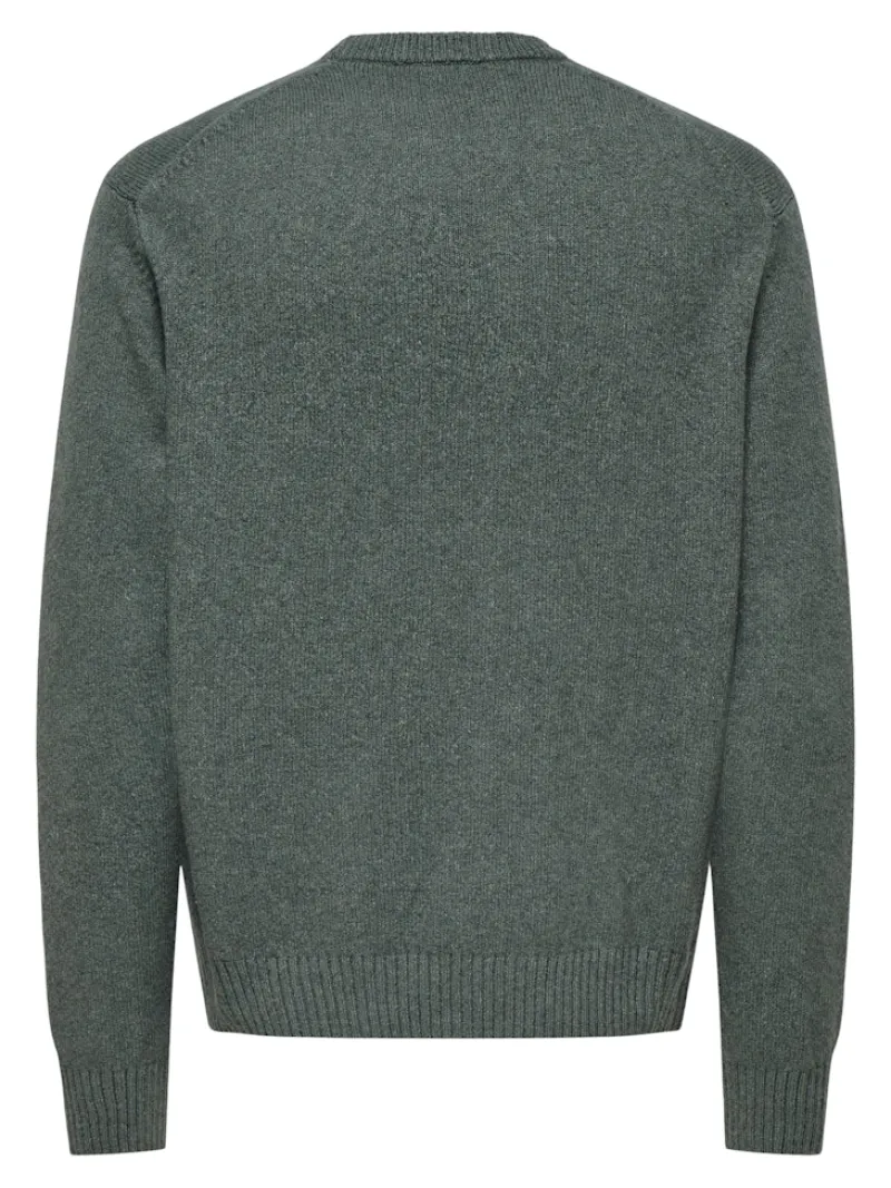 Only & Sons Pullover & Sweatshirts*ONSJAMES RLX CREW KNIT NOOS Castor Gray