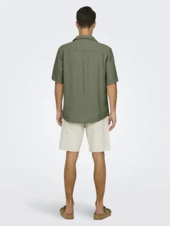 Only & Sons Hemden*ONSLATHAM REG RESORT STRUC 0257 NOOS Dusty Olive