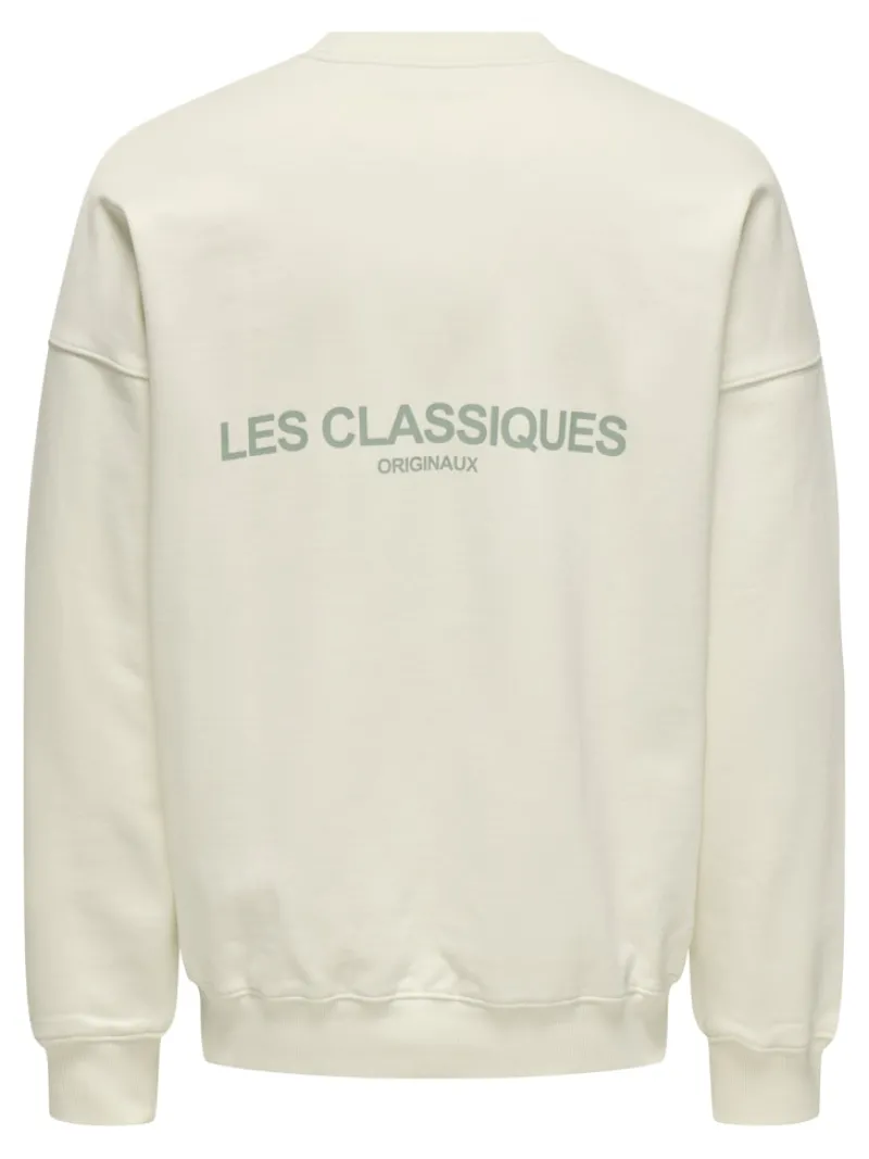 Only & Sons Pullover & Sweatshirts*ONSLES CLASSIQUES RLX CREWNECK egret
